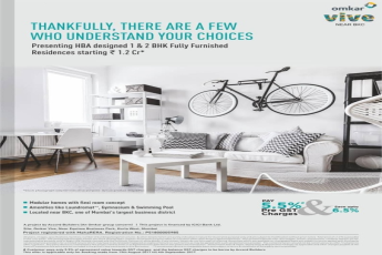 Pay 5.5% pre GST charges & save upto 6.5% at Omkar Vive